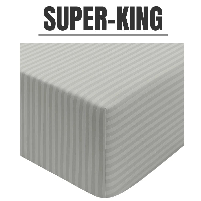 200TC Cotton Fitted Sheet - Available in Deep (30cm) & Extra Deep (40cm)