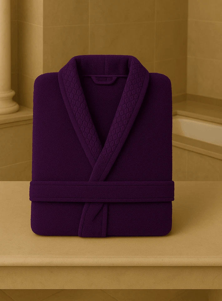 Luxury Hooded Egyptian Cotton Bathrobe - 500GSM