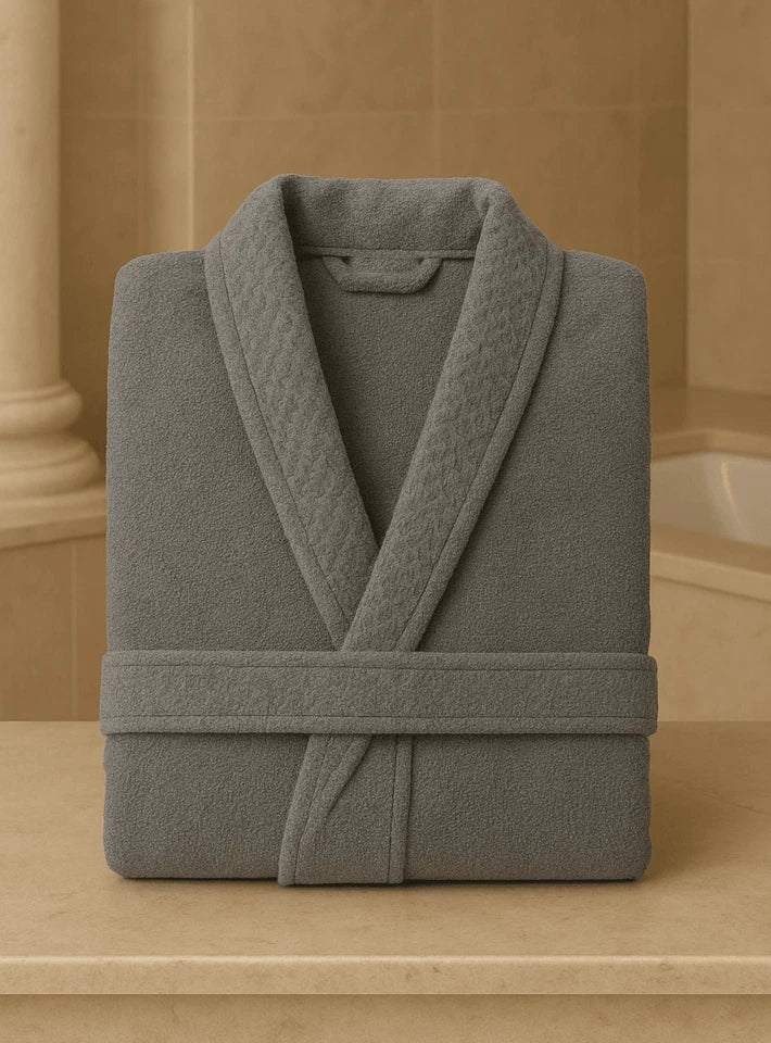 Luxury Hooded Egyptian Cotton Bathrobe - 500GSM