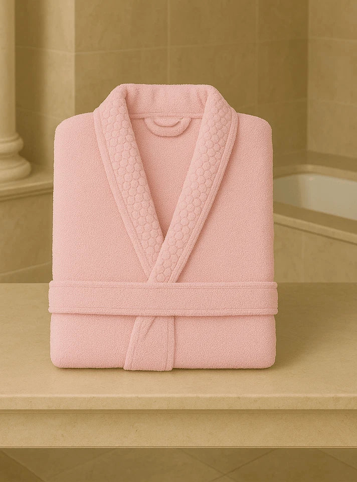 Luxury Hooded Egyptian Cotton Bathrobe - 500GSM