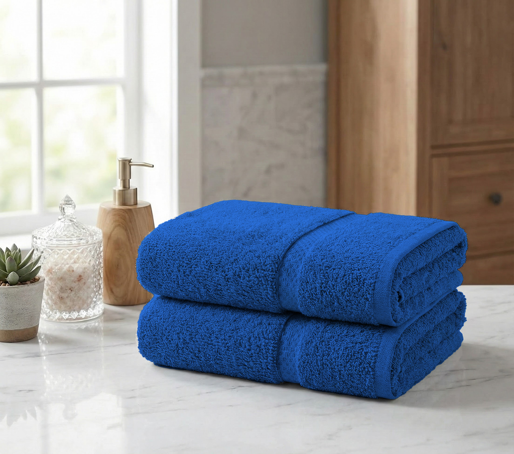 XL Bath Sheet - Pack of 2 (90x180cm) | 500GSM Cotton