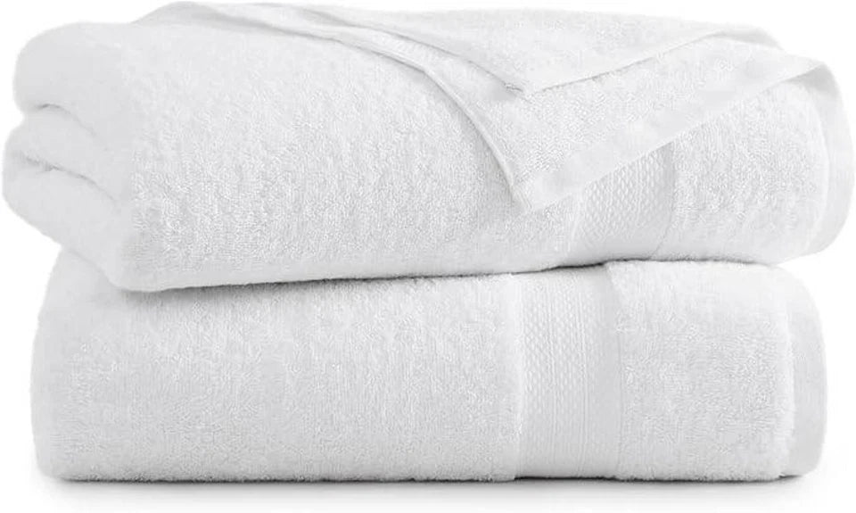 XL Bath Sheet - Pack of 2 (90x180cm) | 500GSM Cotton