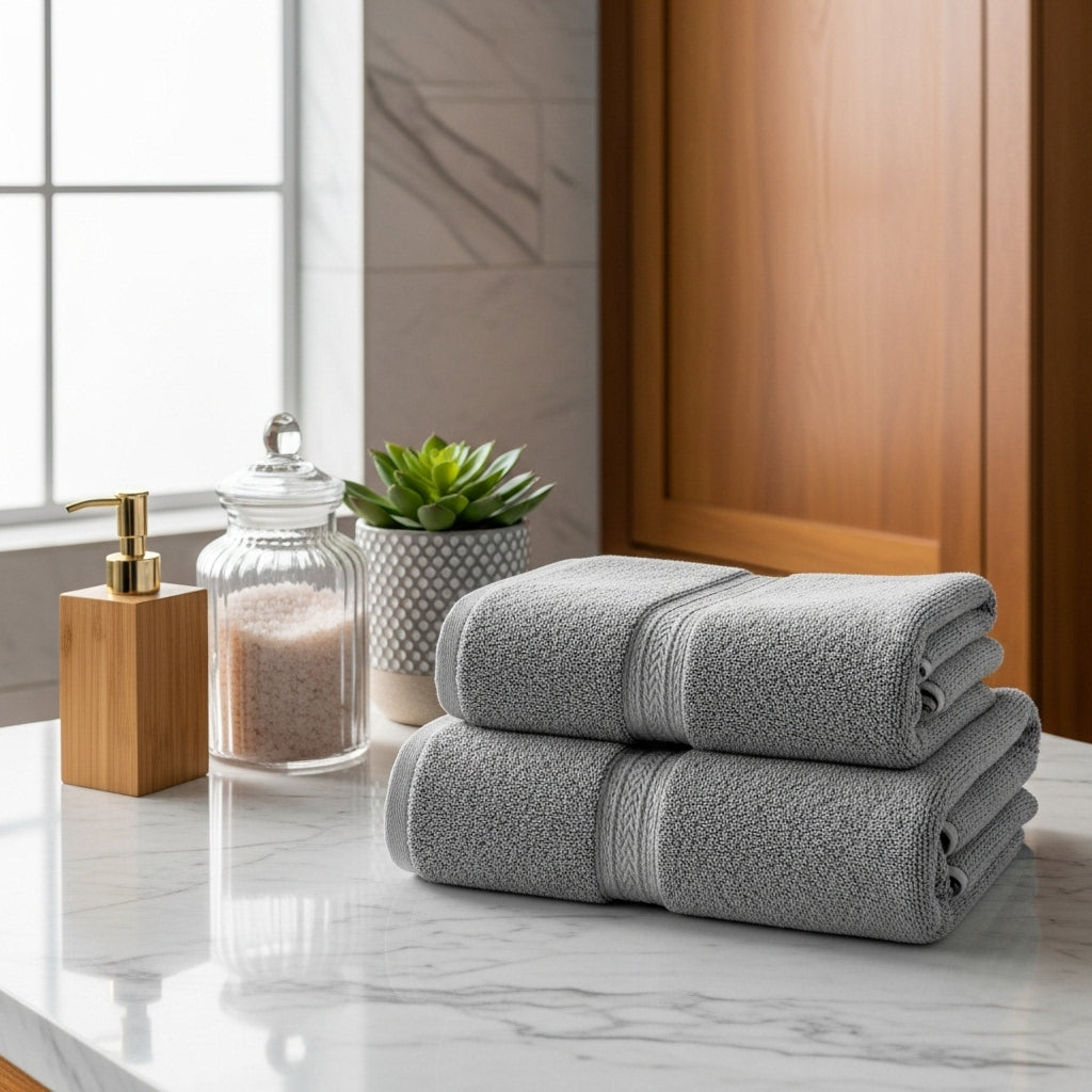 XL Bath Sheet - Pack of 2 (90x180cm) | 500GSM Cotton