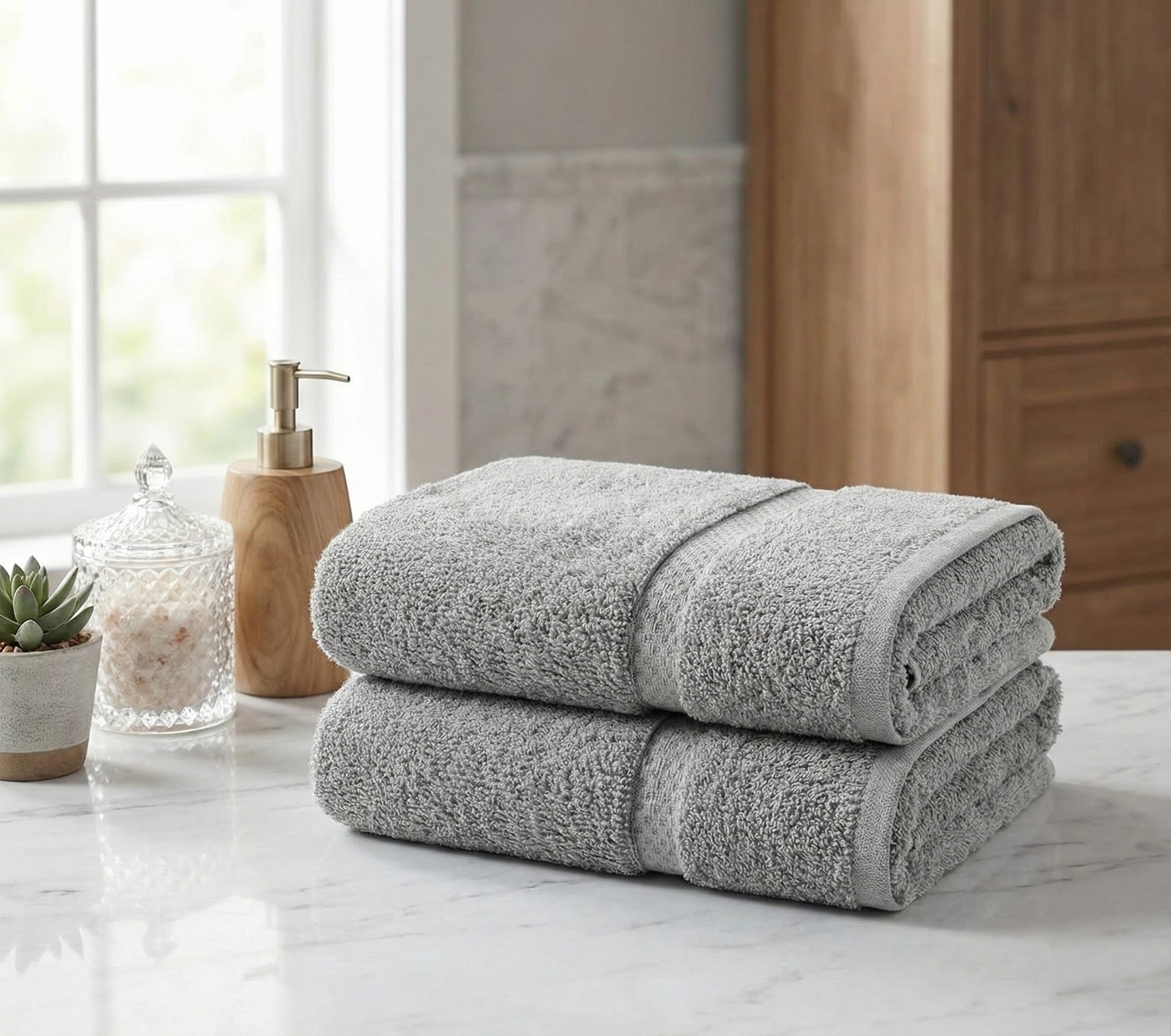 XL Bath Sheet - Pack of 2 (90x180cm) | 500GSM Cotton