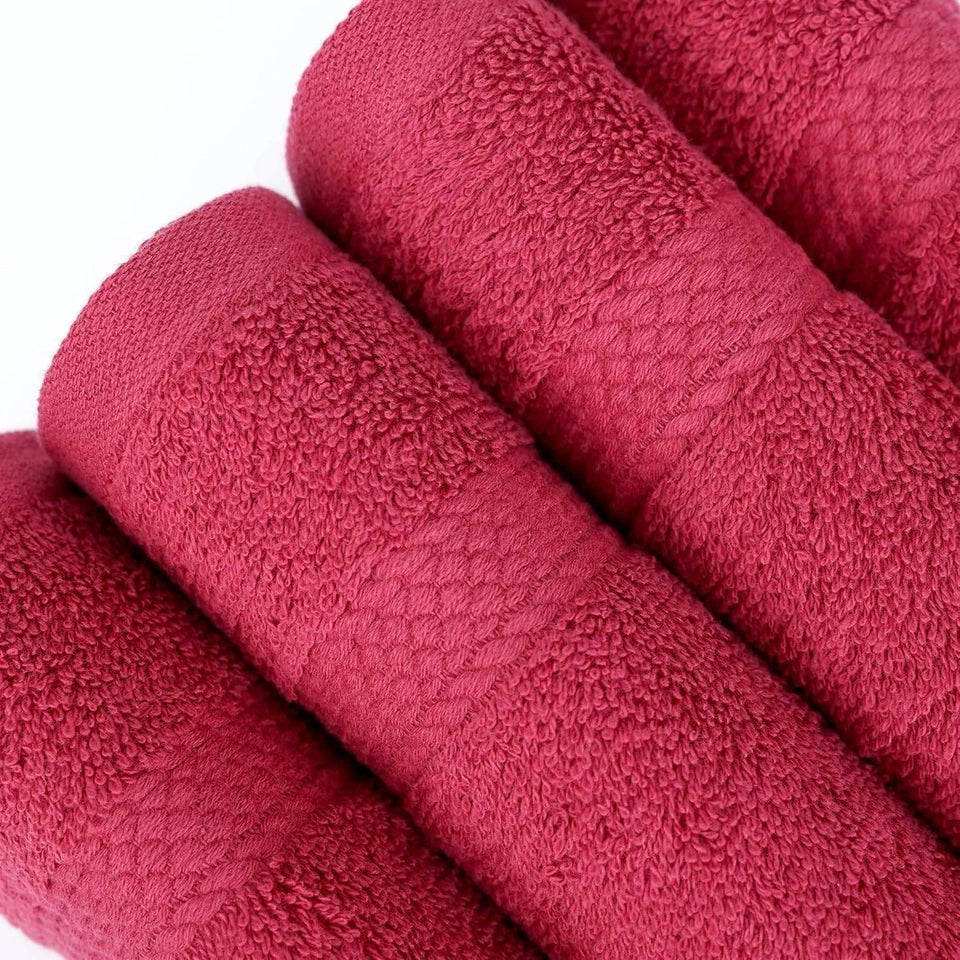 Luxury 500GSM Cotton Face Towels - Soft & Absorbent (Pack of 4)
