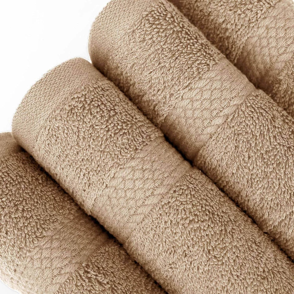 Luxury 500GSM Cotton Face Towels - Soft & Absorbent (Pack of 4)
