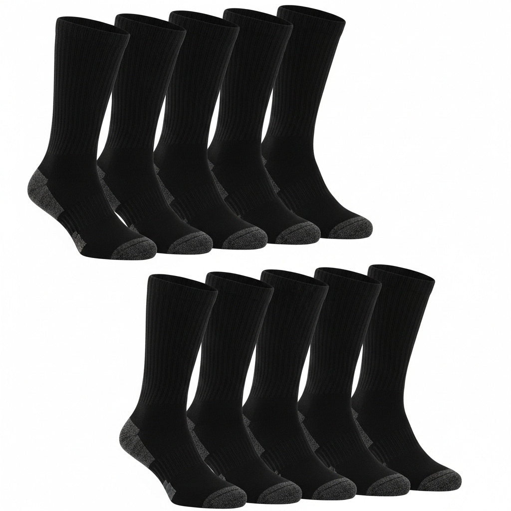 Heavy Duty Work Socks - Pack of 5 (Model 1010)